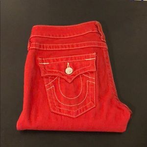 Red True Religion Jeans